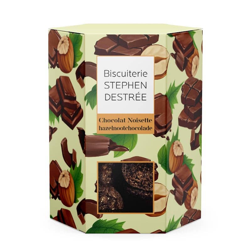 Boite de Cookies Chocolat Noisette - 100g