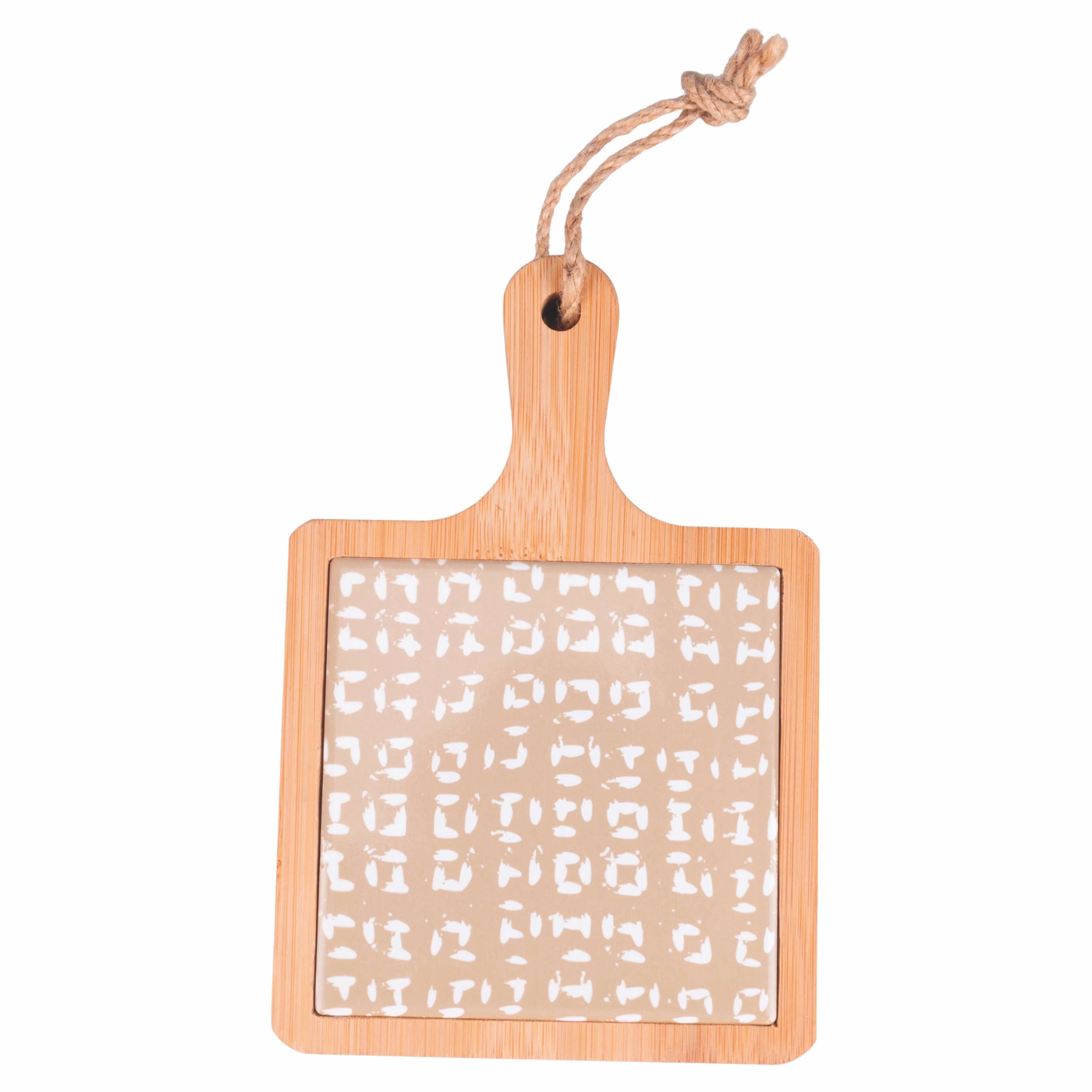 GINZA PLANCHE 19,6X12,9 CÉRAMIQUE/BAMBOU DÉCOR A