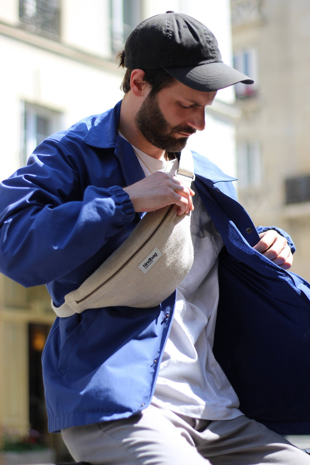 Sac banane Sasha: Fausse fourrure léopard