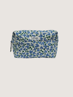 Trousse  de toilette XL 100 % coton  : Tulipe bleu