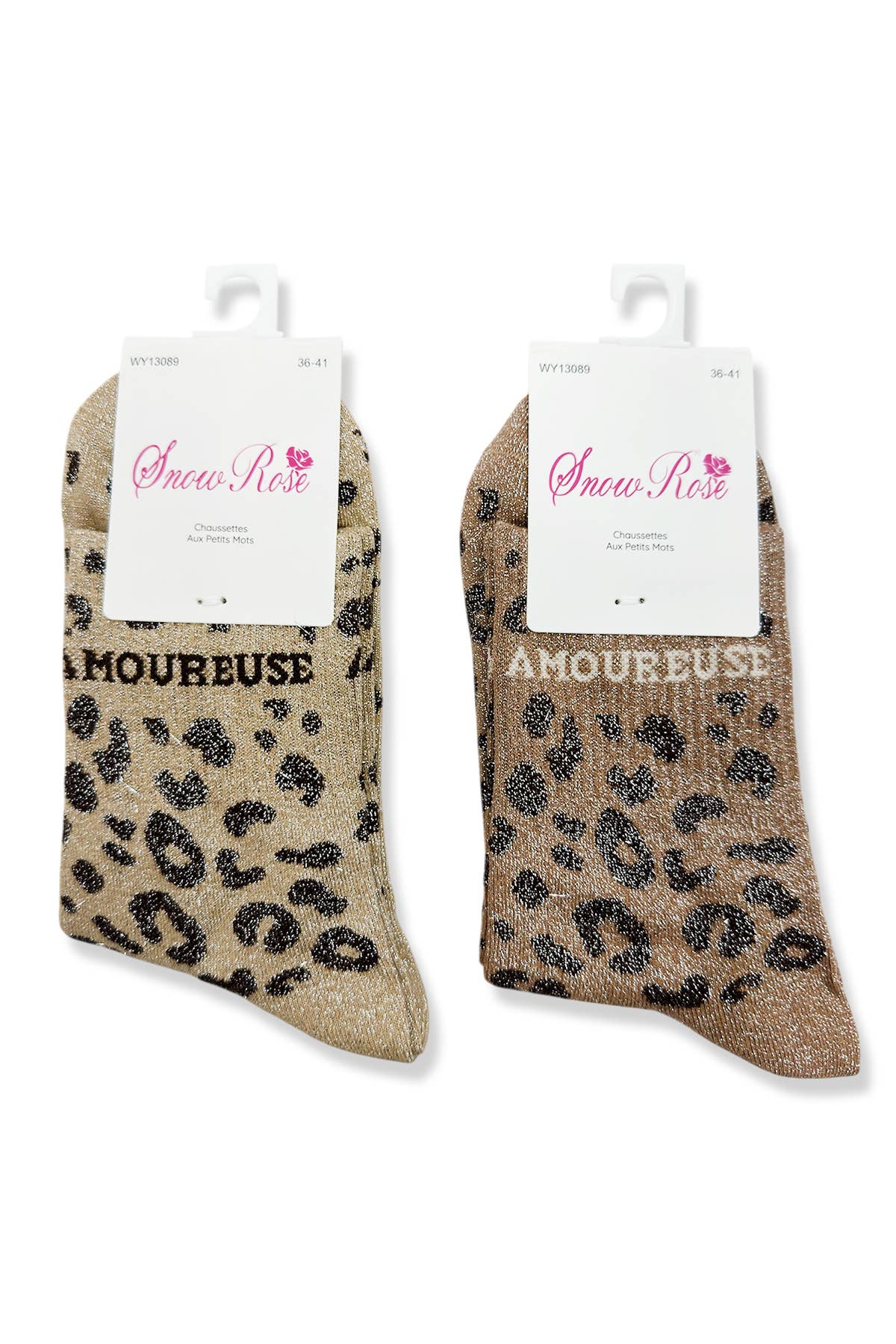 Chaussettes brillantes: Assorties AMOUREUSE / 36-41