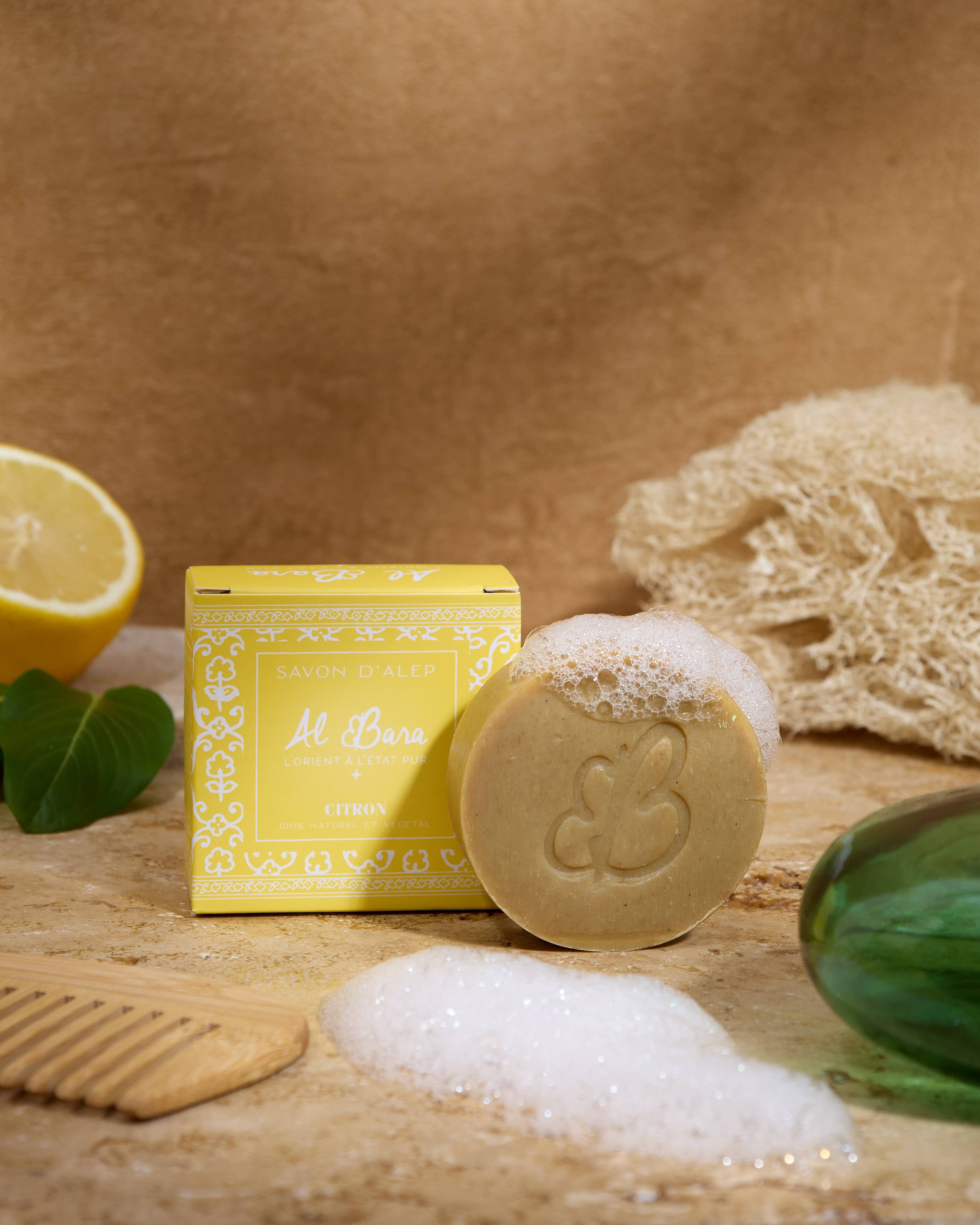 Savon d'Alep parfumé 50g citron 