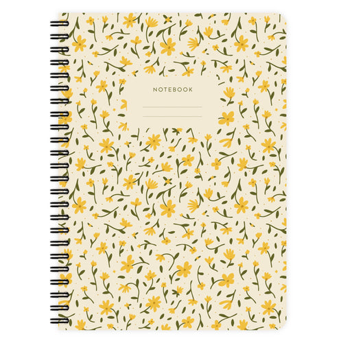 Bloc-notes A5 à motif floral bohème n° 1: Au carré (à carreaux)