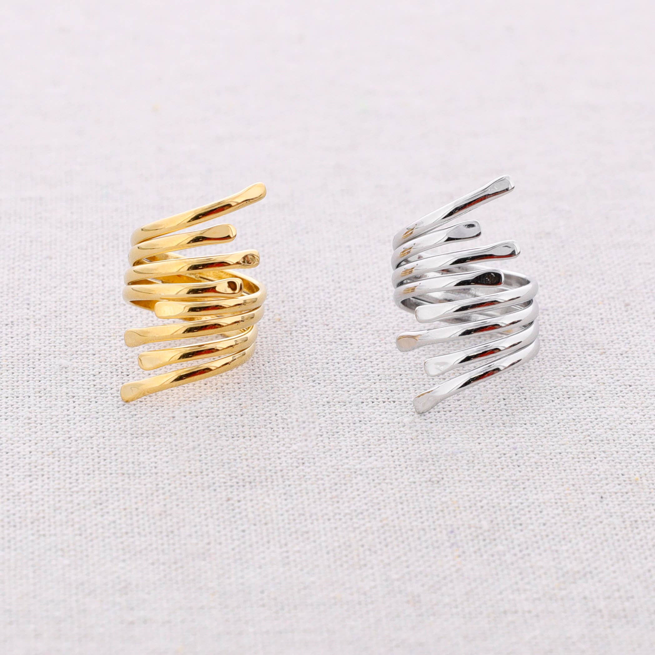 Bague Acier Brindille: Or