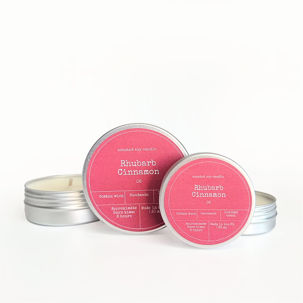 BOUGIE PARFUMÉE EN CIRE DE SOJA | RHUBARBE & CANNELLE: Moyenne