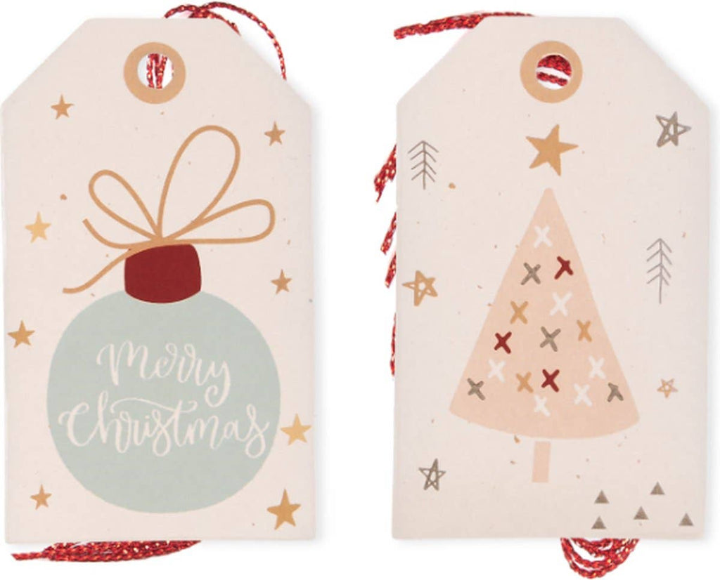 24 étiquettes cadeaux Noël - Décoration cadeaux de Noël