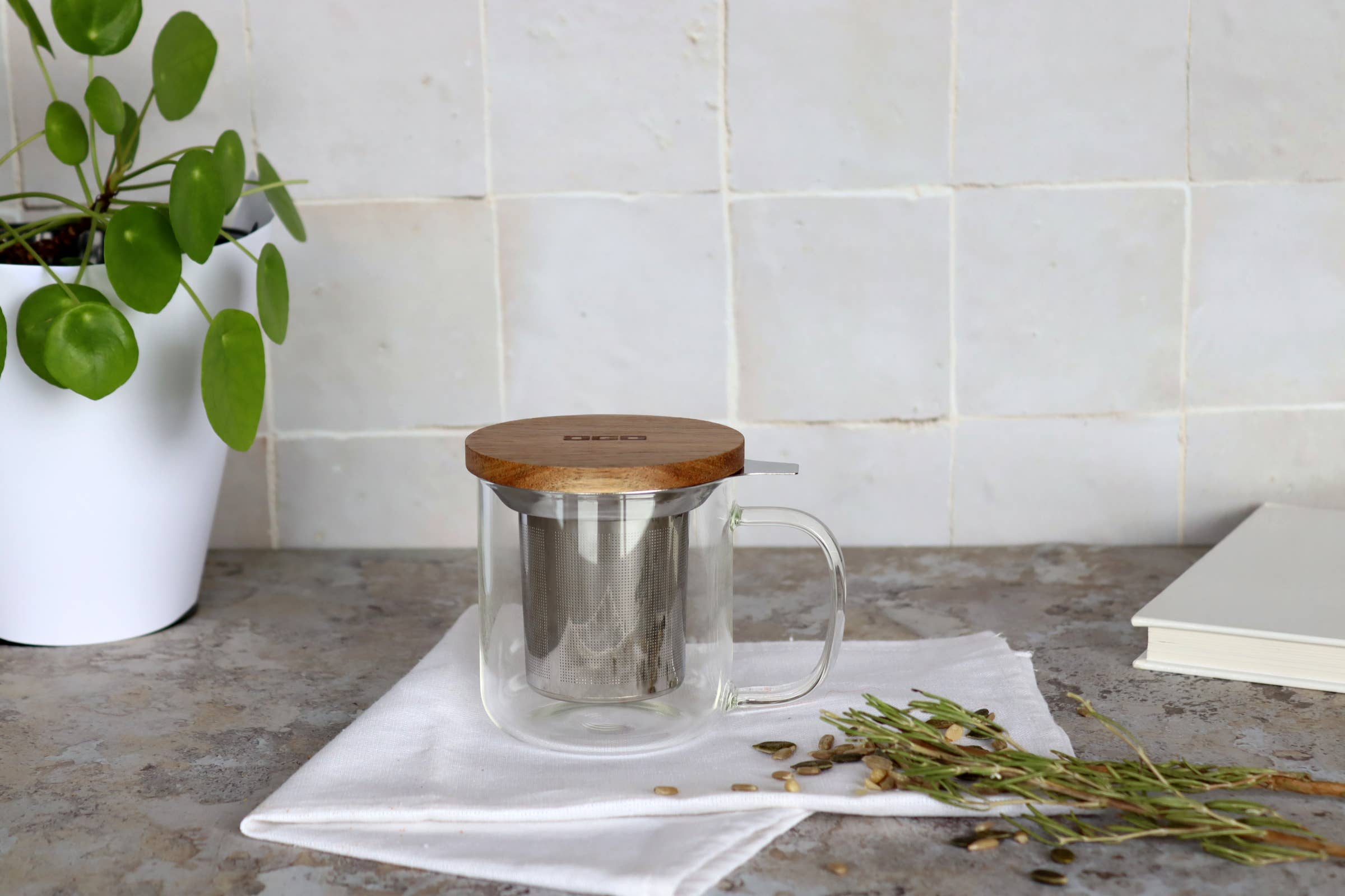Tisanière gustave en verre borosilicate 300ml