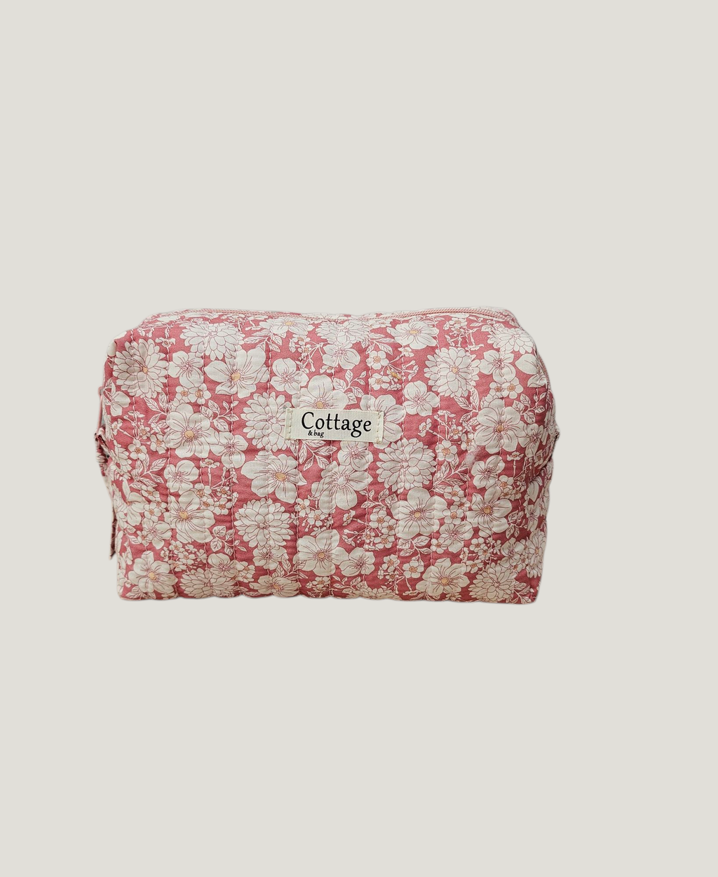 Trousse  de toilette XL 100 % coton  : Tulipe jaune