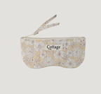 Porte lunette  100 % coton  : Patch bleu