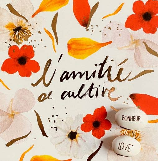 TG03- Carte et 2 graines gravées à planter