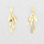 Boucles d'oreilles en acier avec pendentif Rama: Or