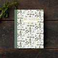 Motif floral vert - Carnet de notes - Fabriqué au Danemark