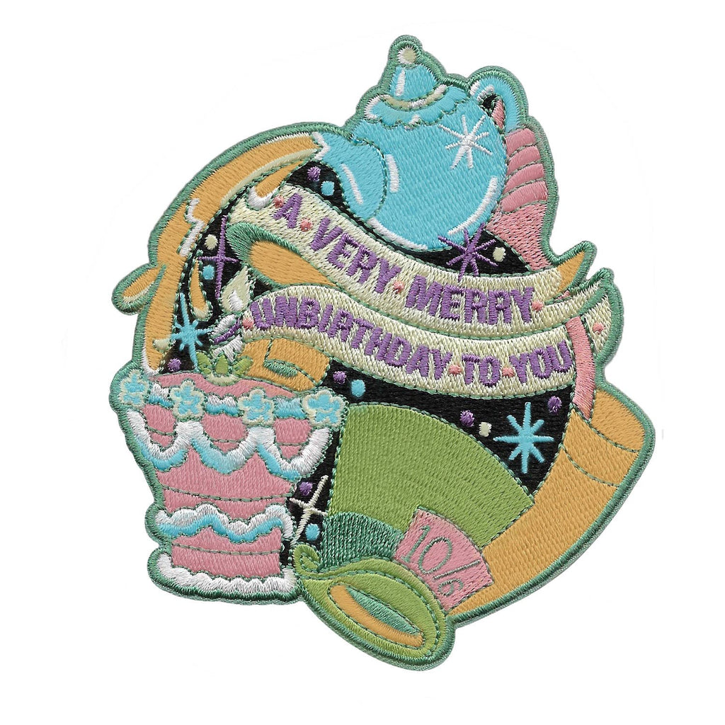 Patch Joyeux Non-Anniversaire Chapelier Fou par la barbuda