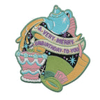 Patch Joyeux Non-Anniversaire Chapelier Fou par la barbuda