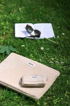 Housse d'ordinateur Ava: Denim gris / M