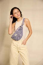 Sac banane Sasha: Denim gris