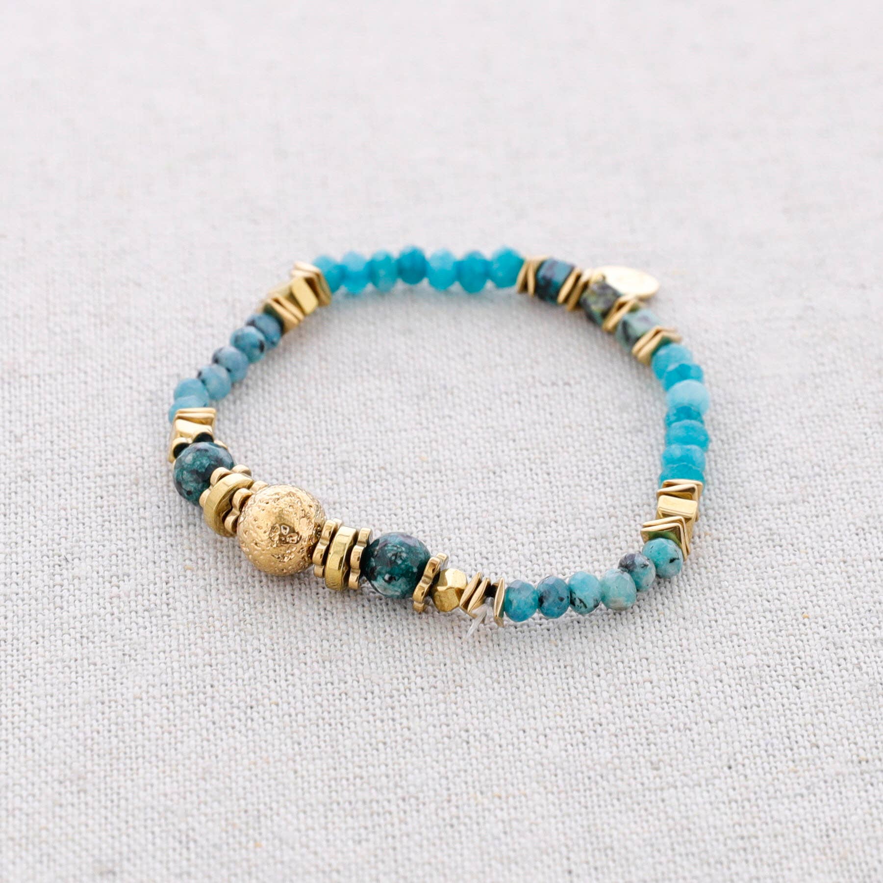 Bracelet élastique en acier avec pierres: Blank