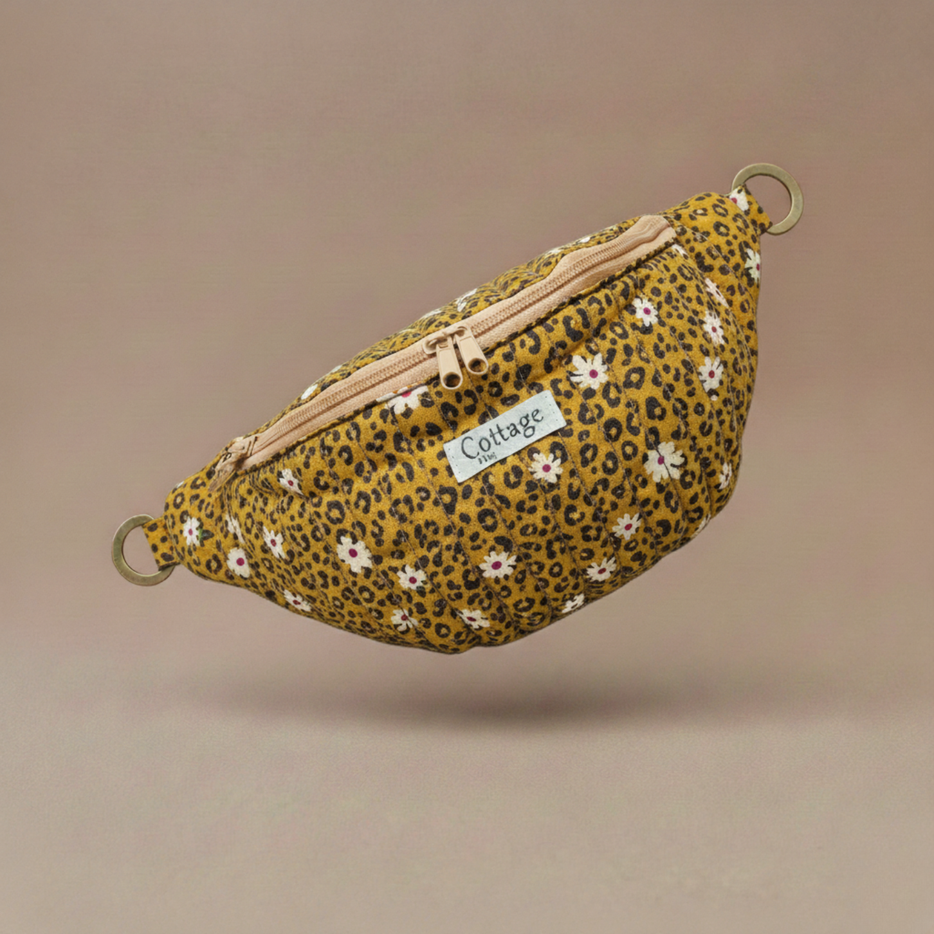 Banane  100 % coton   : Léopard simple 2 curseurs