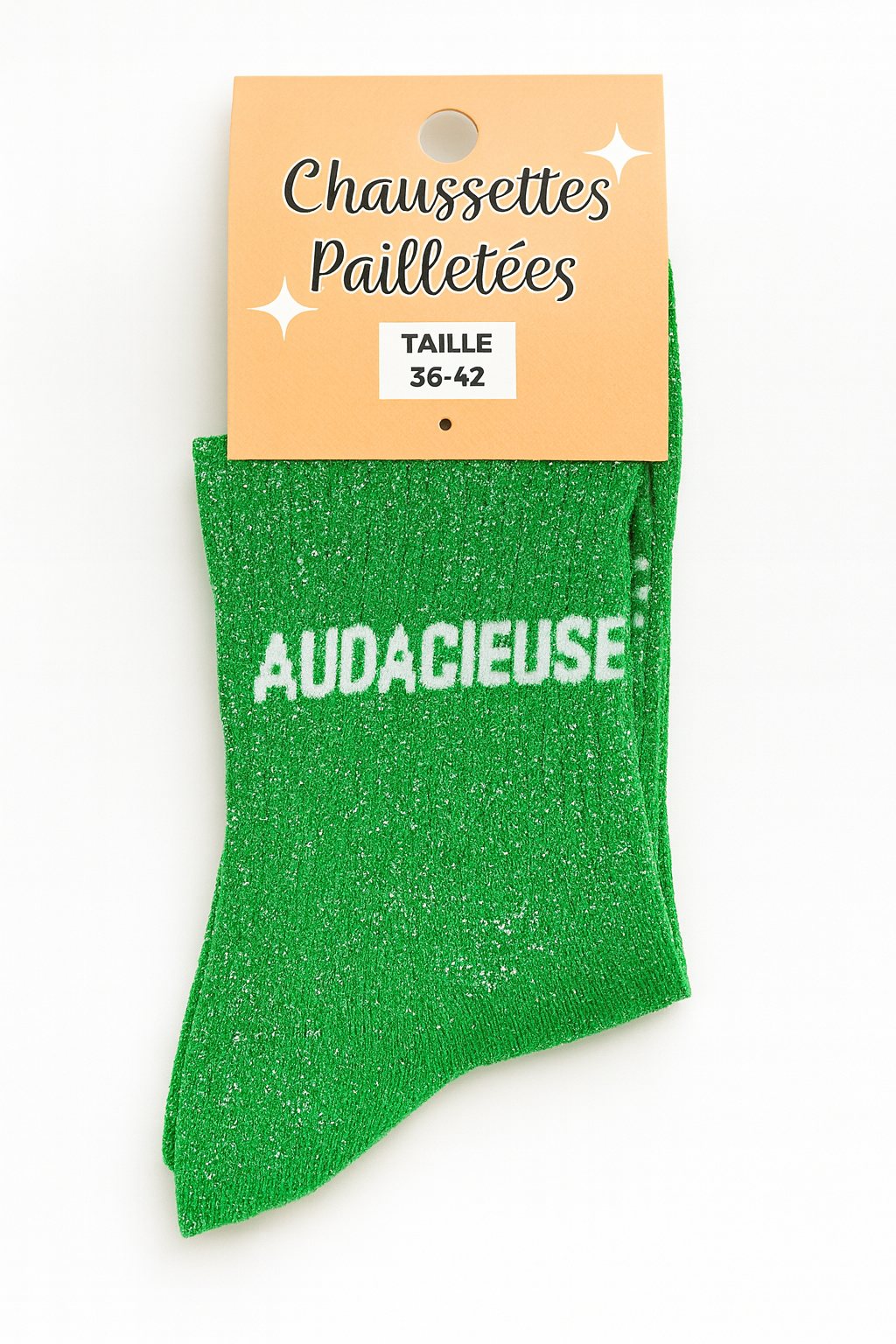 Chaussettes AUDACIEUSE femme fille anniversaire noël