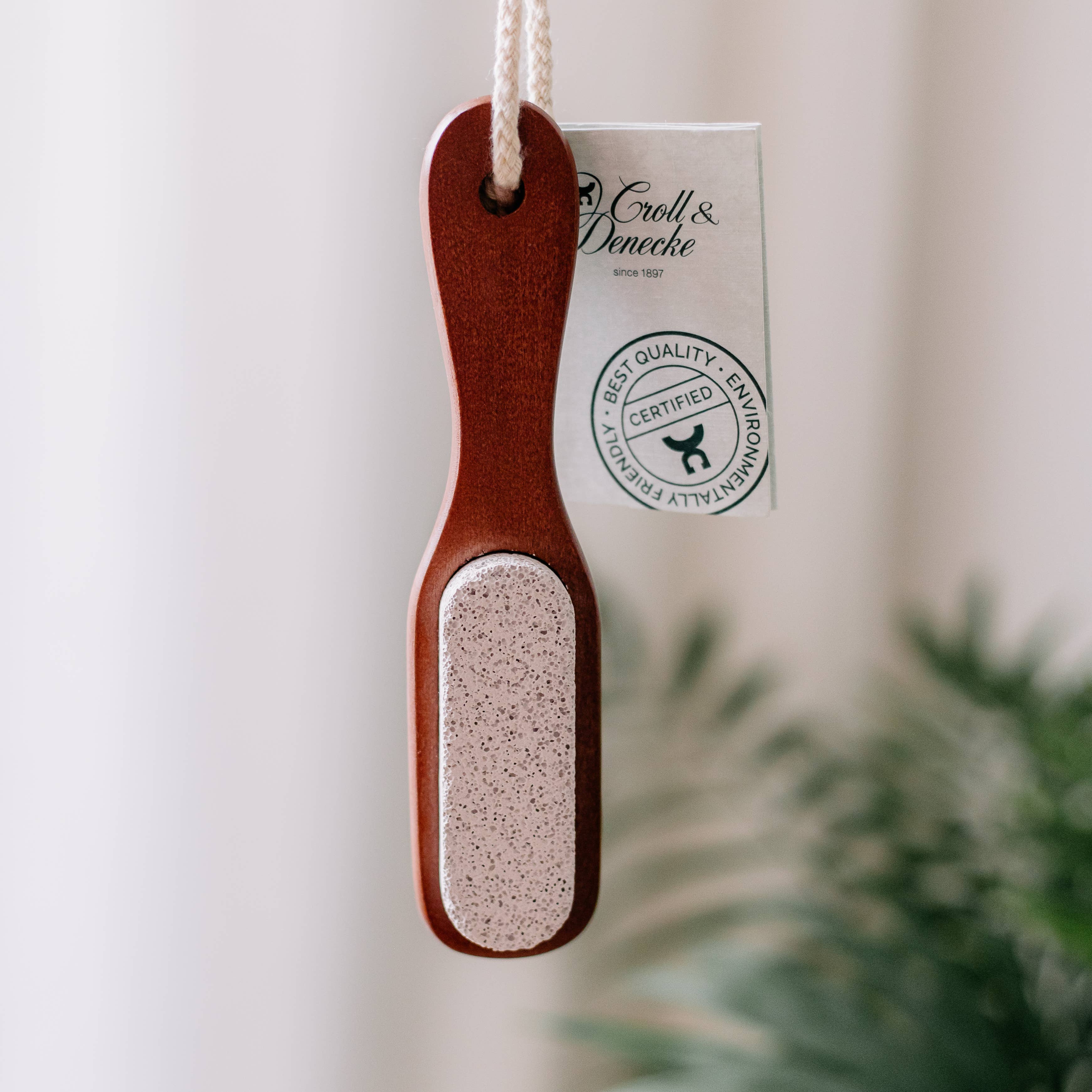 Pierre ponce poignée pédicure en bois pierre ponce callosité