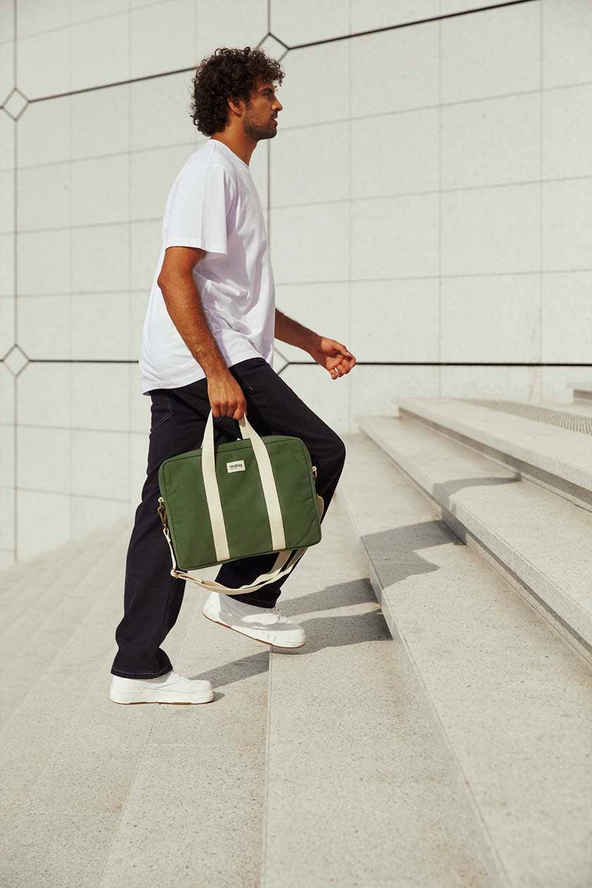 Sac ordinateur Pierre: Noir