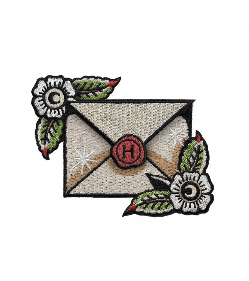 Ensemble de patchs à lettres acceptés à Poudlard par La Barbuda