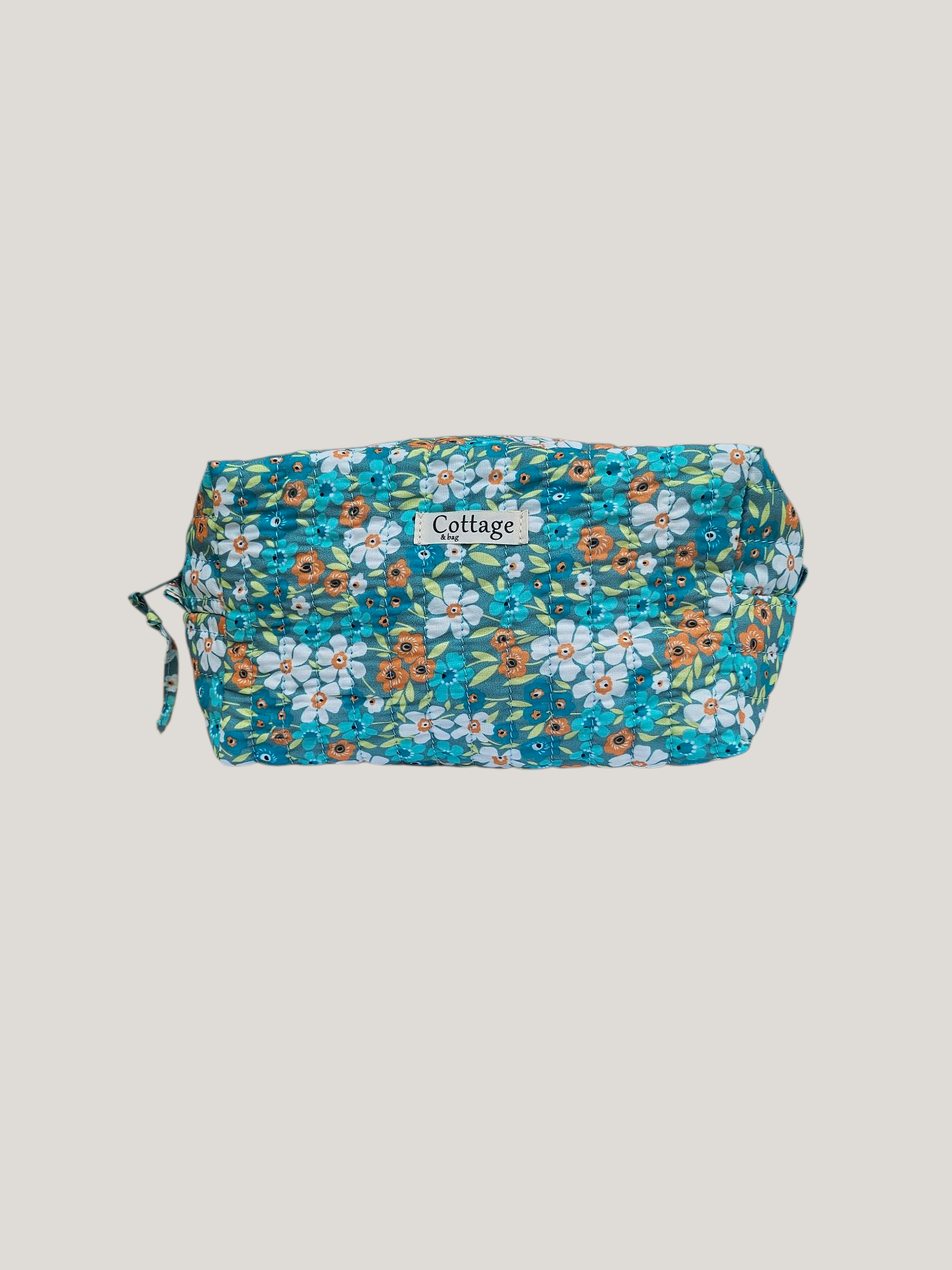 Trousse  de toilette XL 100 % coton  : Fleur laurier