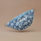 Banane  100 % coton   : Léo fleuri marron 2 curseurs