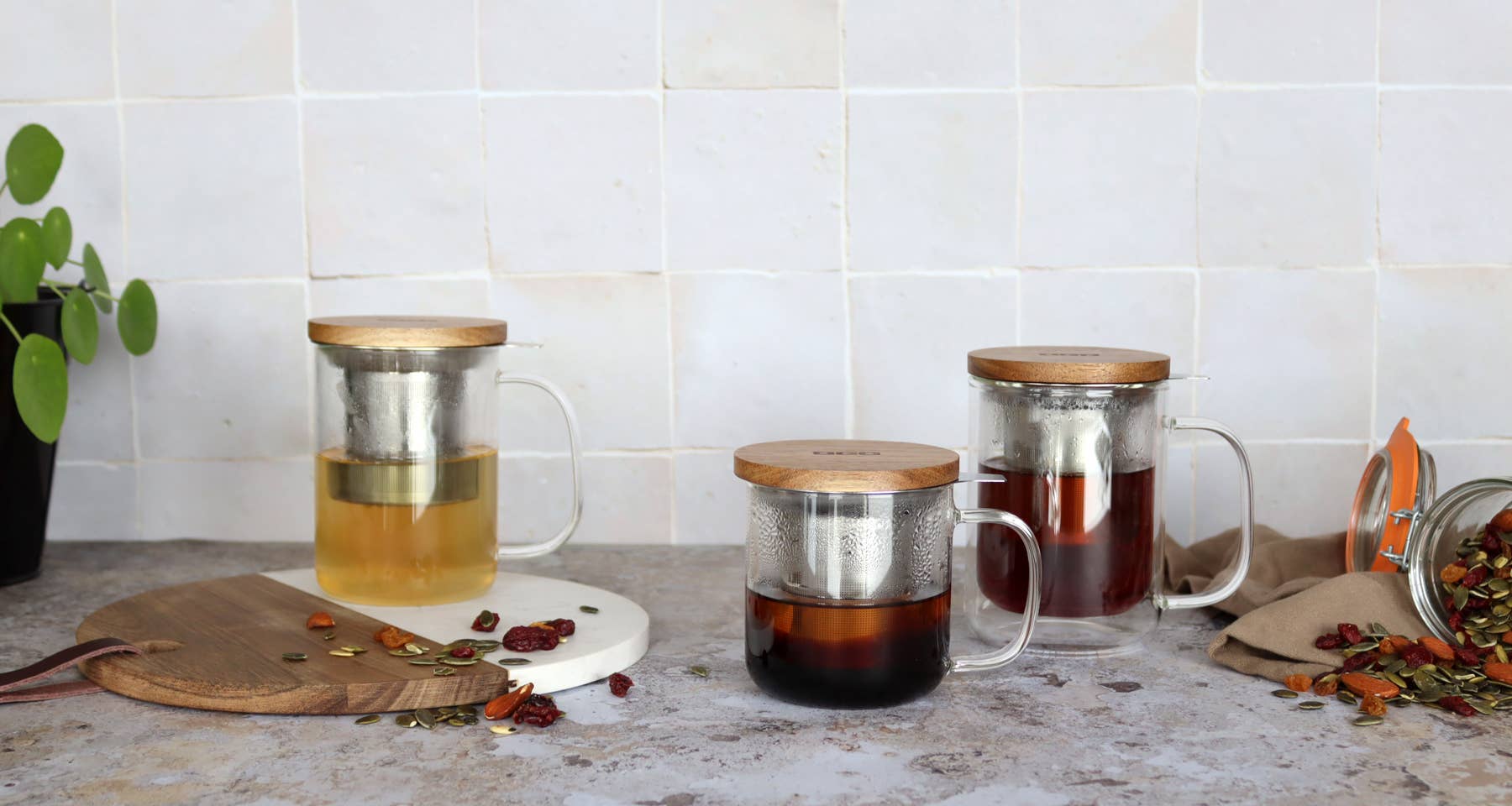 Tisanière gustave en verre borosilicate 300ml