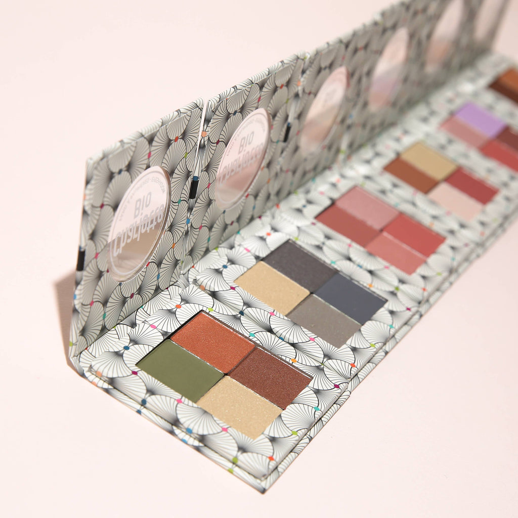 Palette fards à paupière 4 teintes Bio: Nude brun