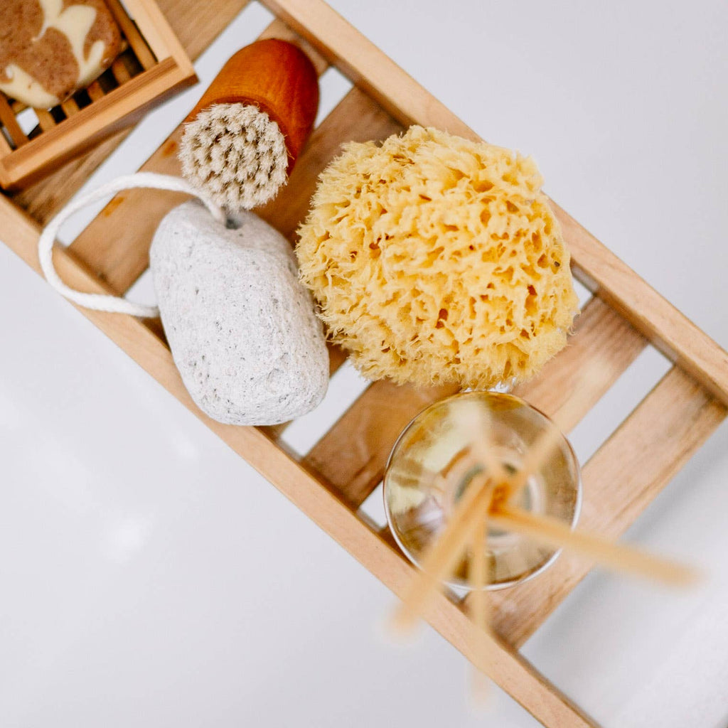 Éponge naturelle durable de la mer Boho bain bien-être spa: Grand