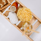 Éponge naturelle durable de la mer Boho bain bien-être spa: Petit
