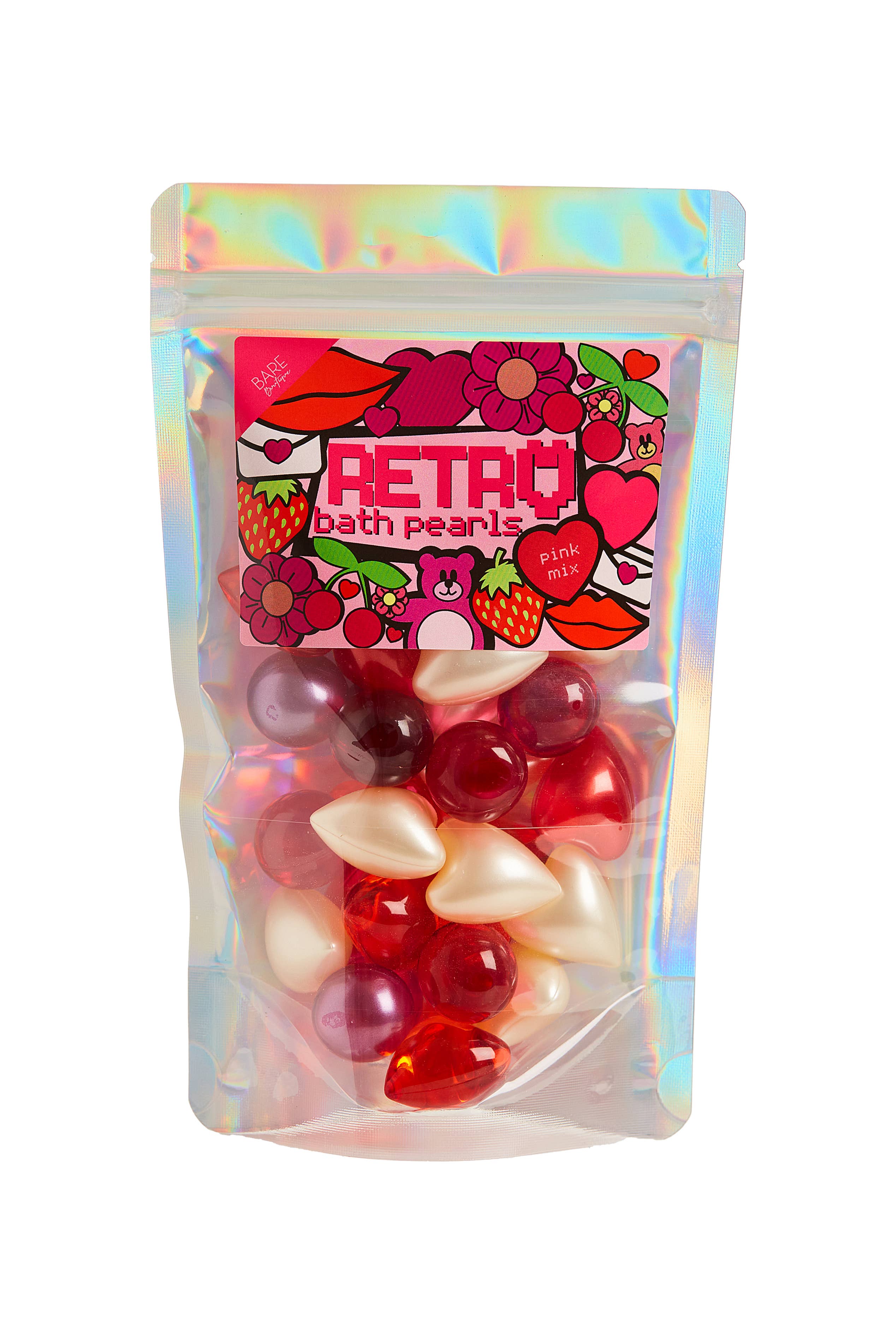 Lot de 30 perles de bain rétro des années 90. Édition Saint-Valentin