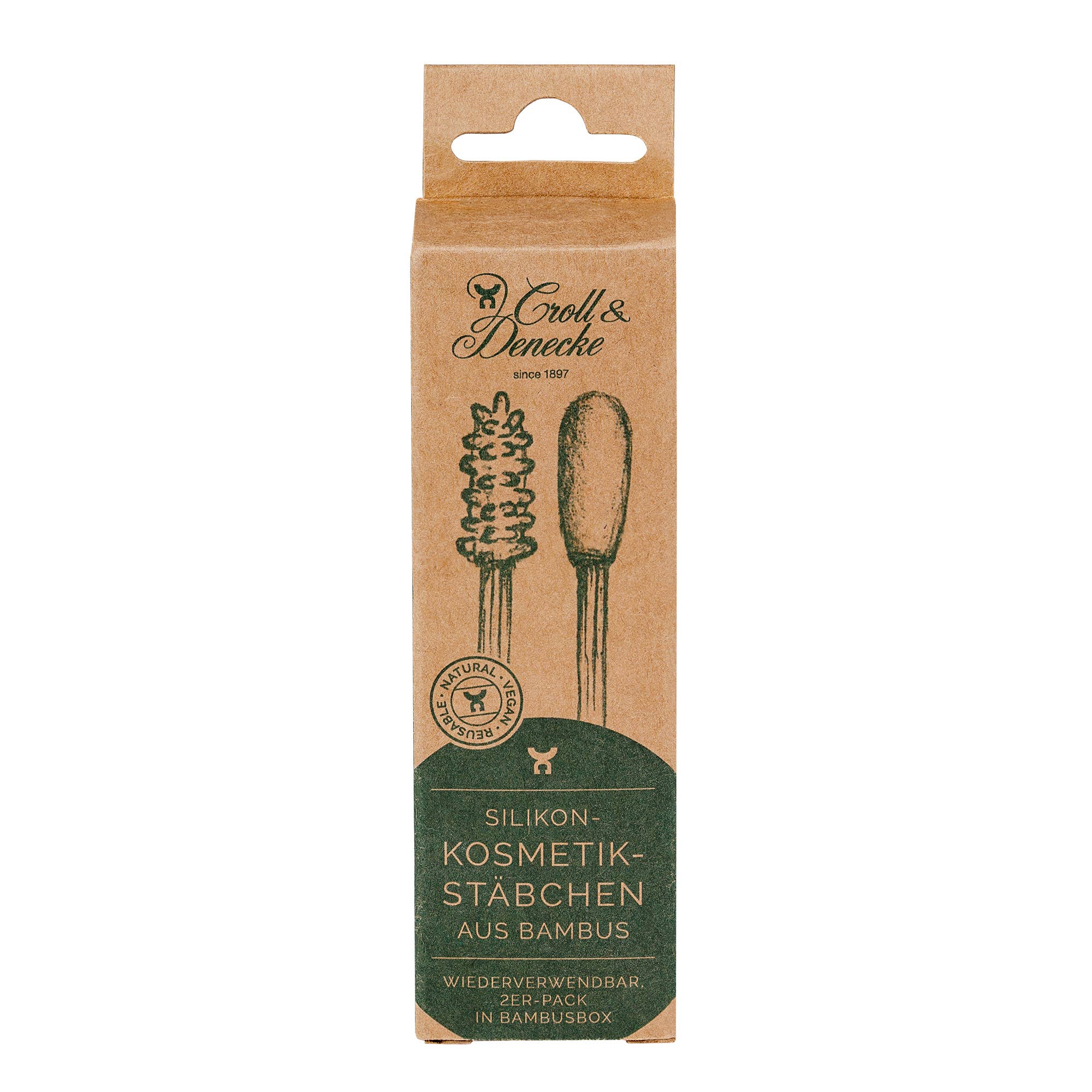 Bâtonnets cosmétiques en silicone en bambou Bien-être Éco