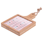 XMAS FIOCCHI PLANCHE 19,5x13 CÉRAMIQUE/BAMBOU