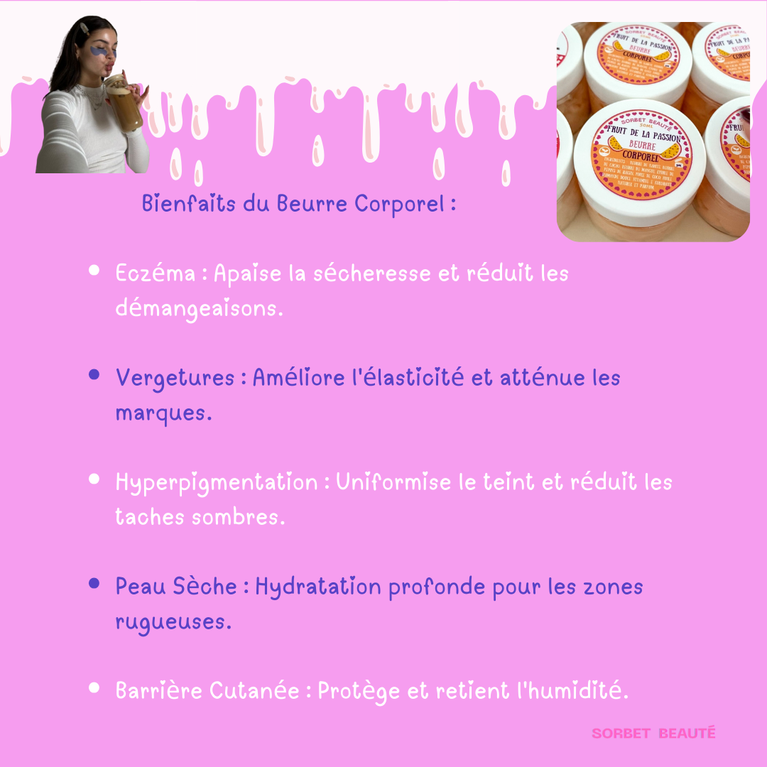 Beurre corporel fouetté/Chantilly de karité 50ml: Strawberry shake