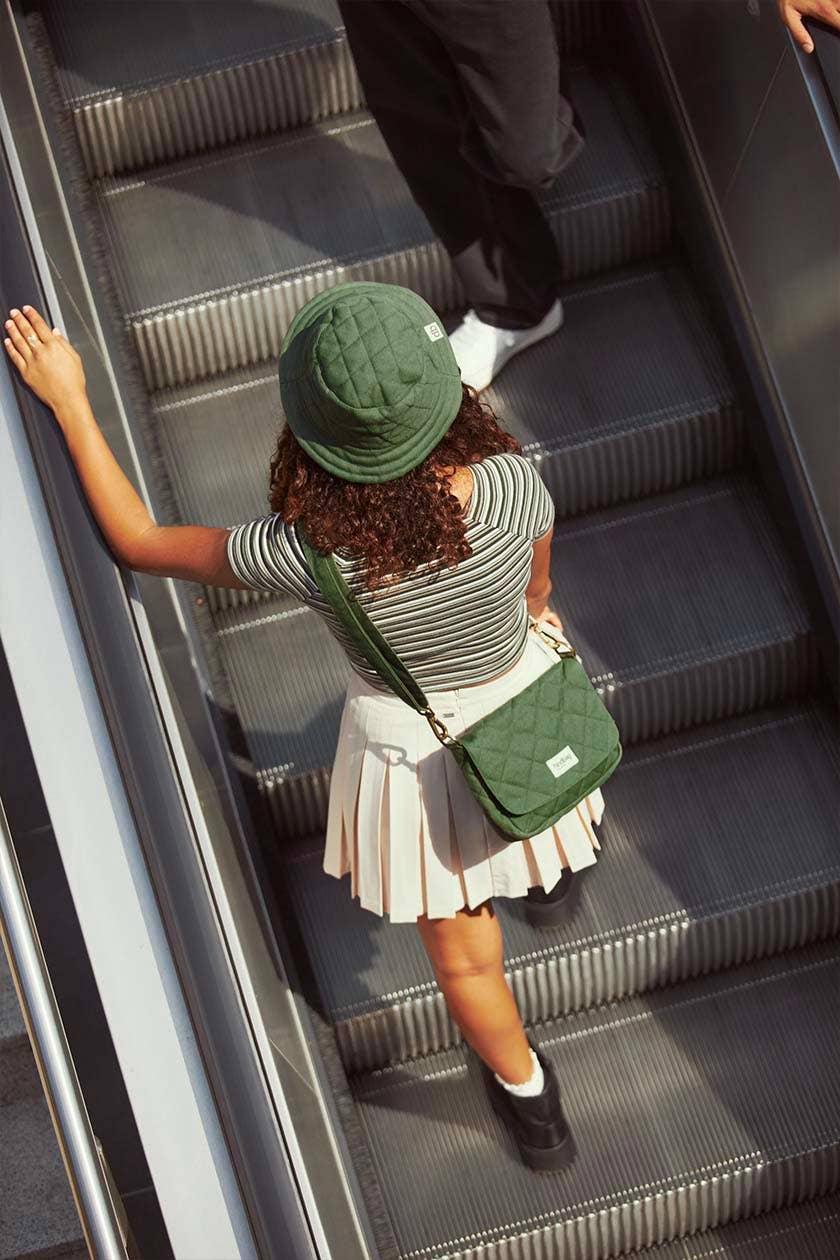 Sac matelassé Margault Olive