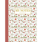 Motif floral rouge - Carnet de notes - Fabriqué au Danemark