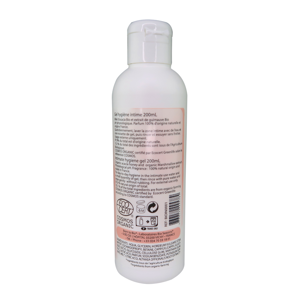 Gel hygiène intime Miel Guimauve Bio Cosmos Organic
