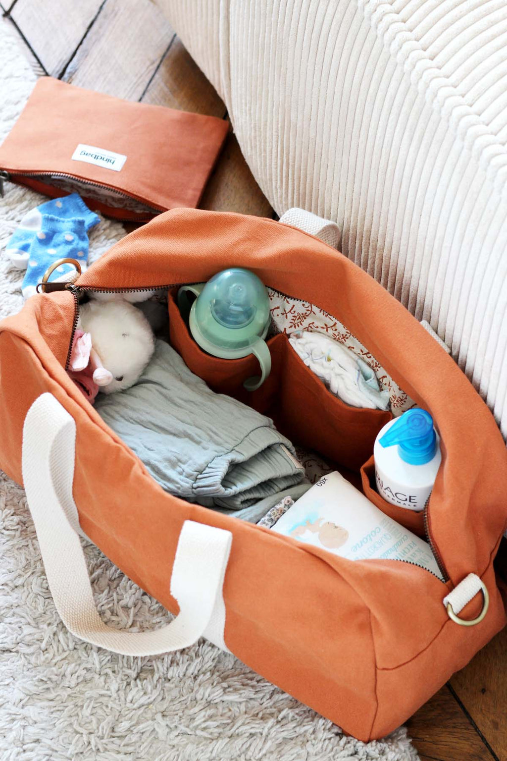 Sac à langer - Charlie et sa pochette Lou: Navy