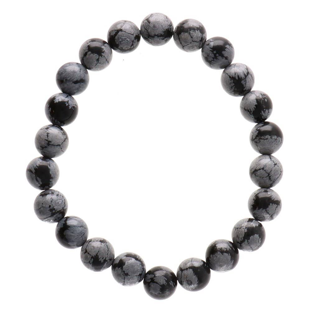Bracelet en obsidienne Nevada 8 mm