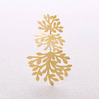 Boucles d'oreilles en acier pendentif coraux: Or