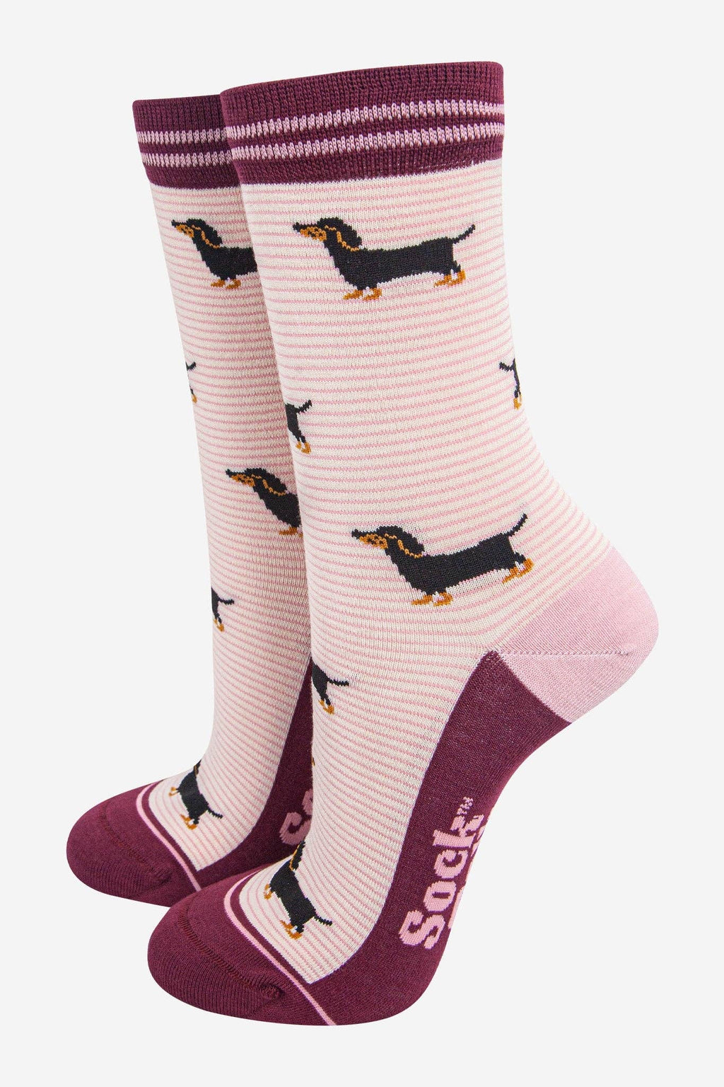 Coffret Cadeau Trio de Chaussettes en Bambou pour Femmes Motif Chien Saucisse d'Automne: ROYAUME-UNI 3-7 | UE 36-40 | ÉTATS-UNIS 5-9