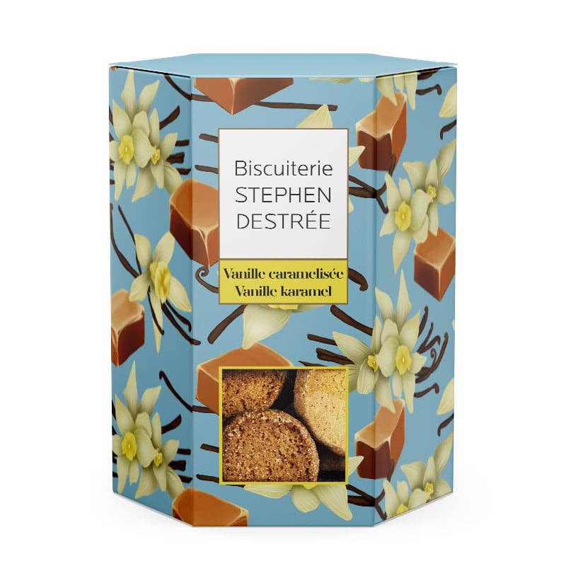 Boite de biscuits Vanille Caramélisée - 100g