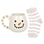 Ensemble de mugs et chaussettes de Noël Snowman