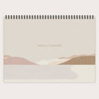 Agenda hebdomadaire A4 Abstract Shapes n° 4