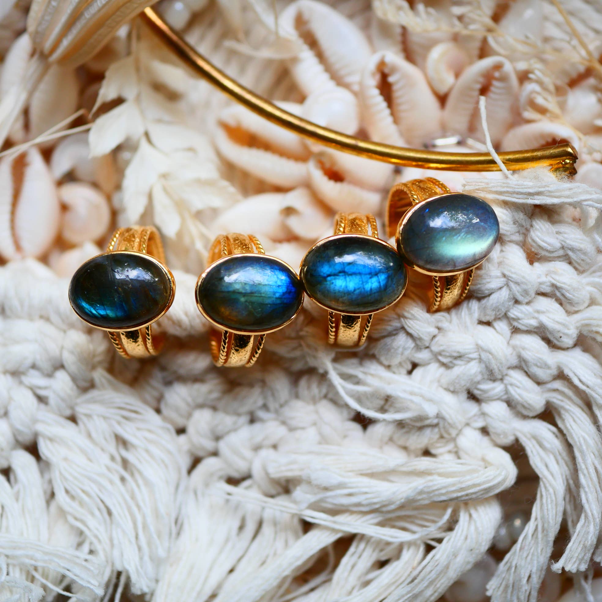 BAGUE MATHILDE LABRADORITE