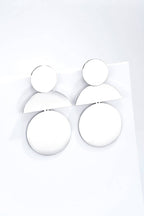 Boucles d'oreilles géométriques en acier inoxydable 124AQ385: Or