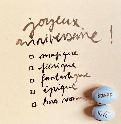 TG54- Carte et 2 graines gravées à planter