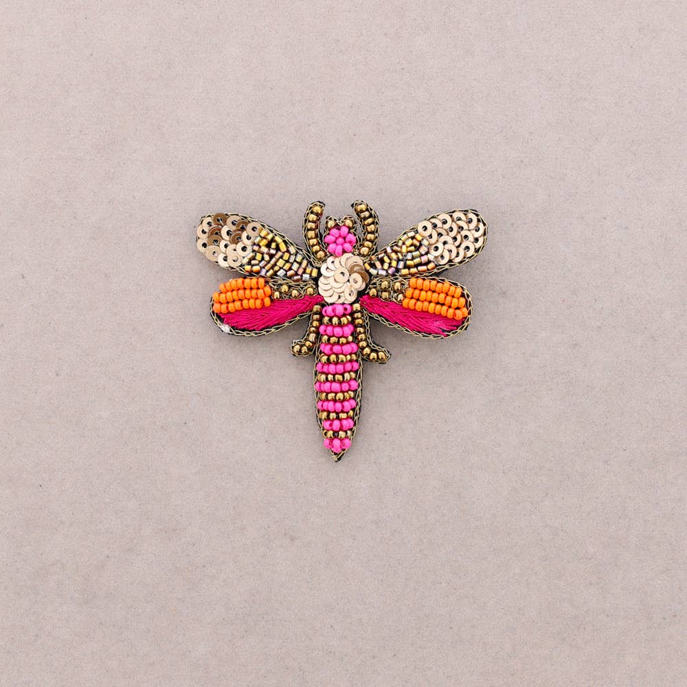 Broche à sequins en forme de libellule: Mûrier